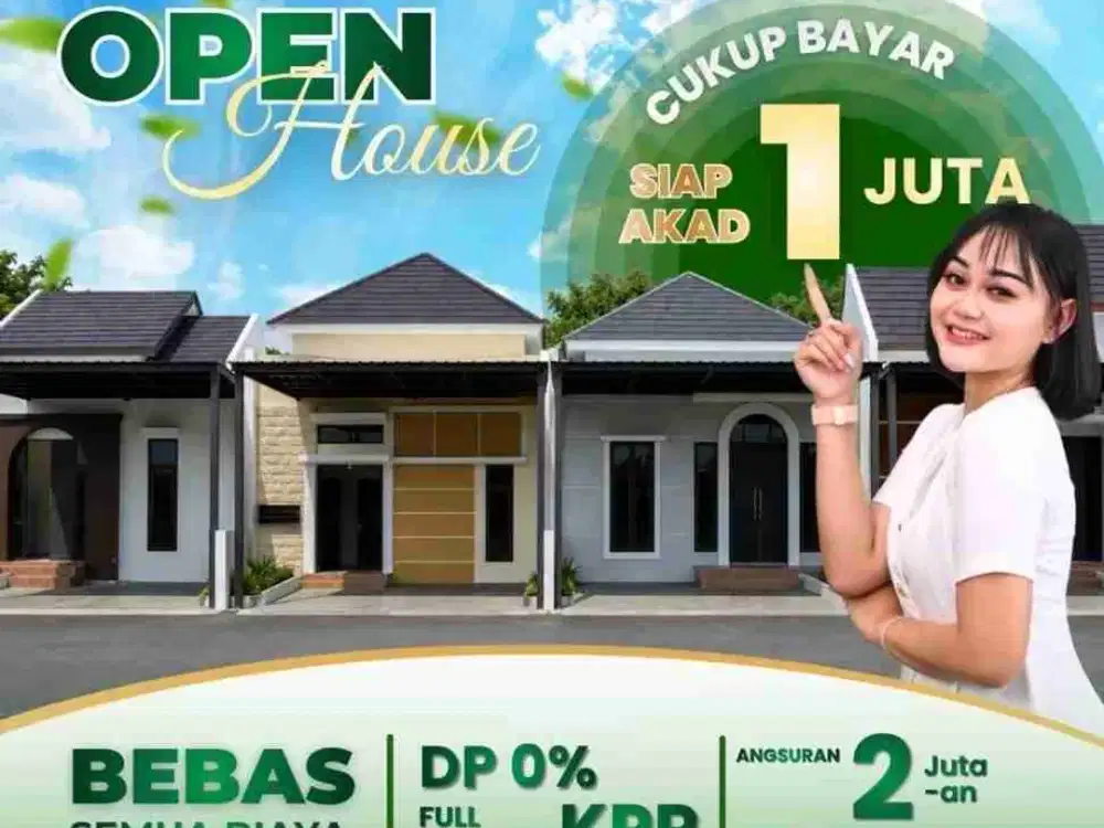 Rumah baru hanya 1 juta sedati