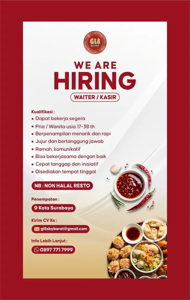 Lowongan Kerja Waitress