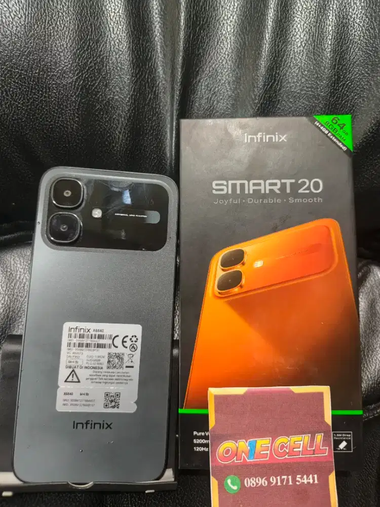 Infinix Smart 20 Ram 4+4/64GB Fullset Ori Mulus