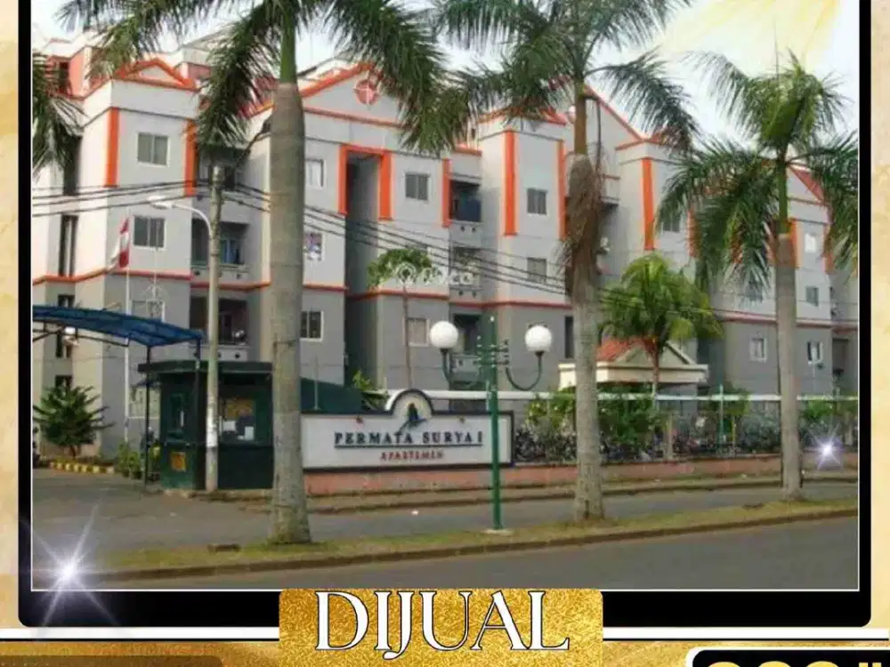 DIJUAL APARTEMEN 2 BRLUAS 36 M ²  DI PERMATA SURYA 1  TAMAN SURYA JAKARTA BARAT