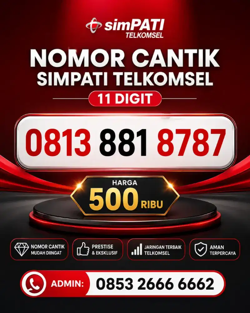 Nomor cantik telkomsel simpati rapih 11 digit 8787