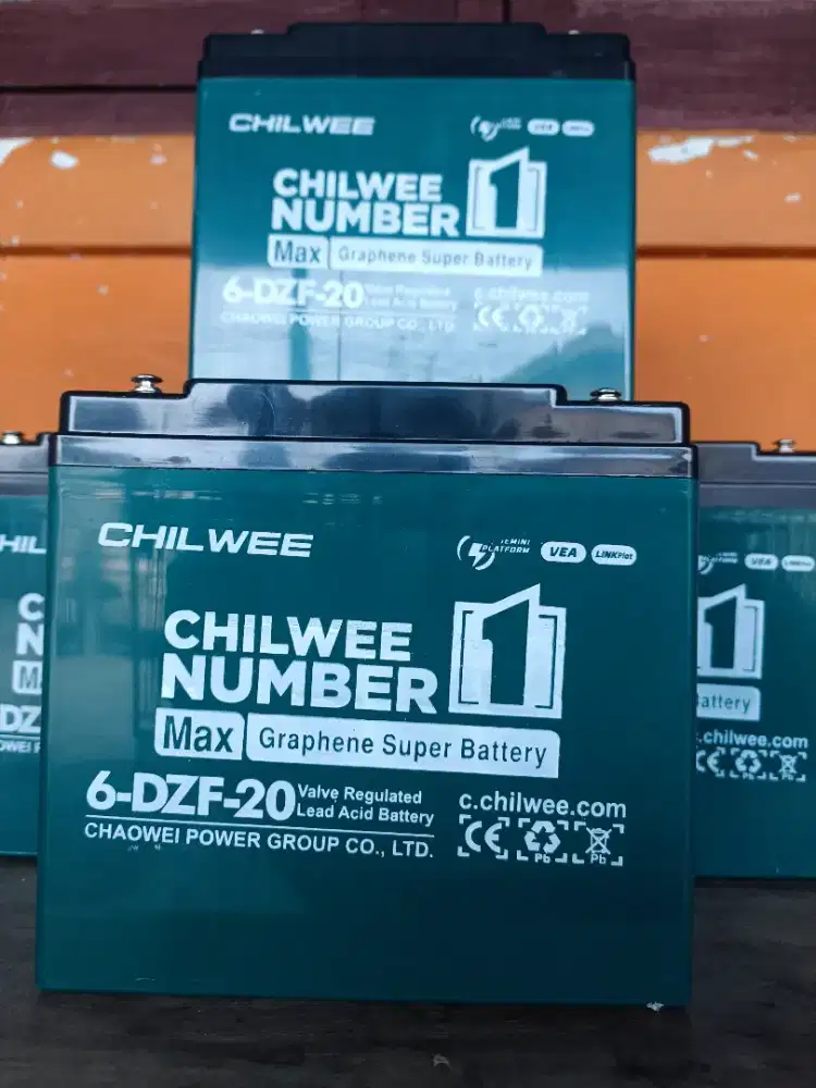 Aki Sepeda Listrik Batre sepeda listrik 12v 20Ah Chilwee Baru