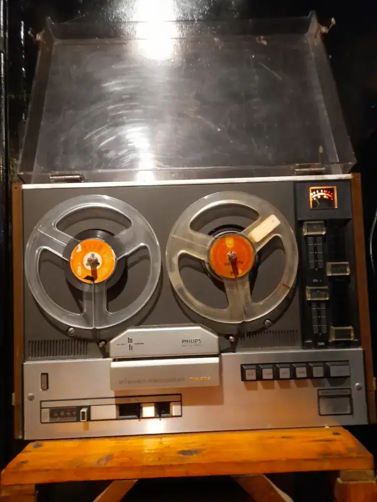 Philips N4414 reel to reel tape komplit langka mantap jual cepat aja