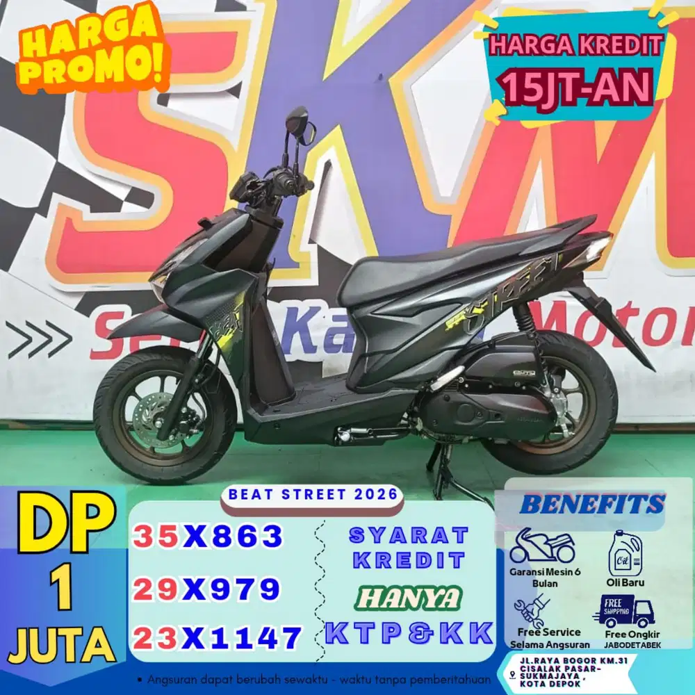 (proses ktp&KK DP 1jt lngsng gas) beat street 2026 cash credt