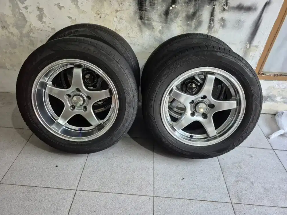 Velg Lenso D-1RS + Ban Dunlop