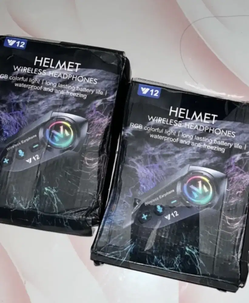 helmet wireless headphones (RGB colorful light)