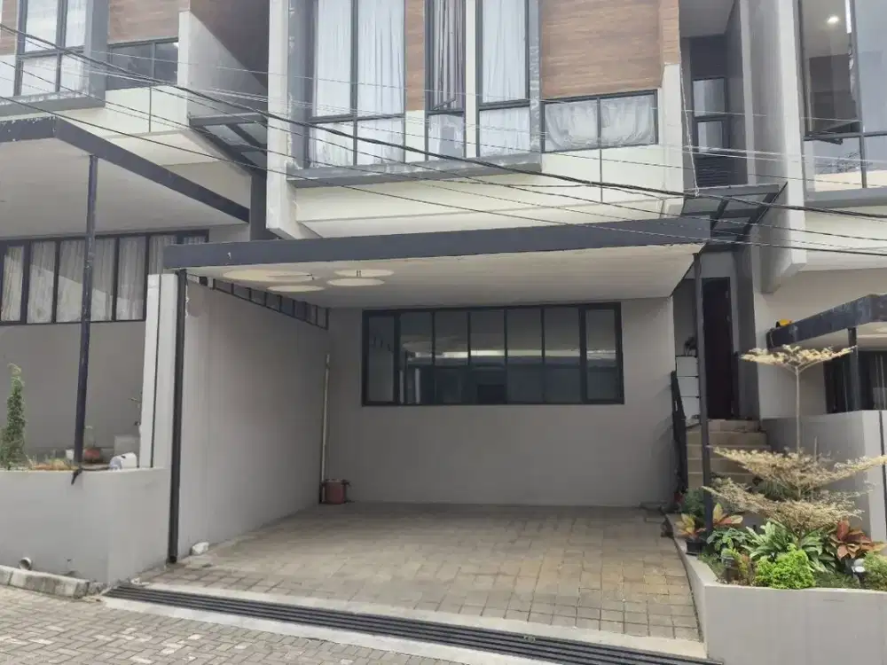 DIJUAL RUMAH MODERN MINIMALIS TROPIS DALAM CLUSTER DI PONDOK HIJAU SAYAP SETIABUDI GEGERKALONG BANDUNG UTARA