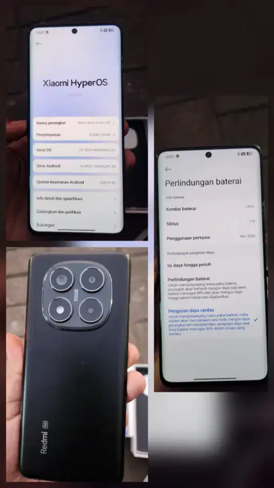 Redmi note 14 pro 5g 8/256 BH 100%