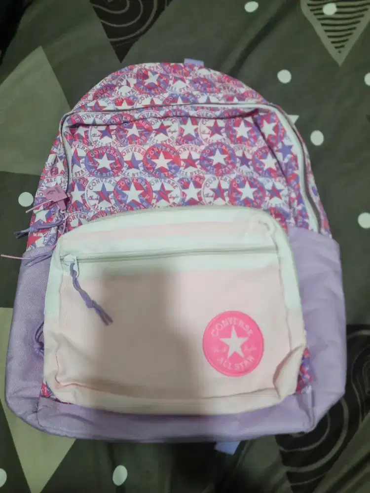 tas Converse pink bintang