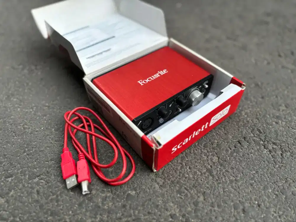 Soundcard Focusrite Solo Gen 2 Fullset