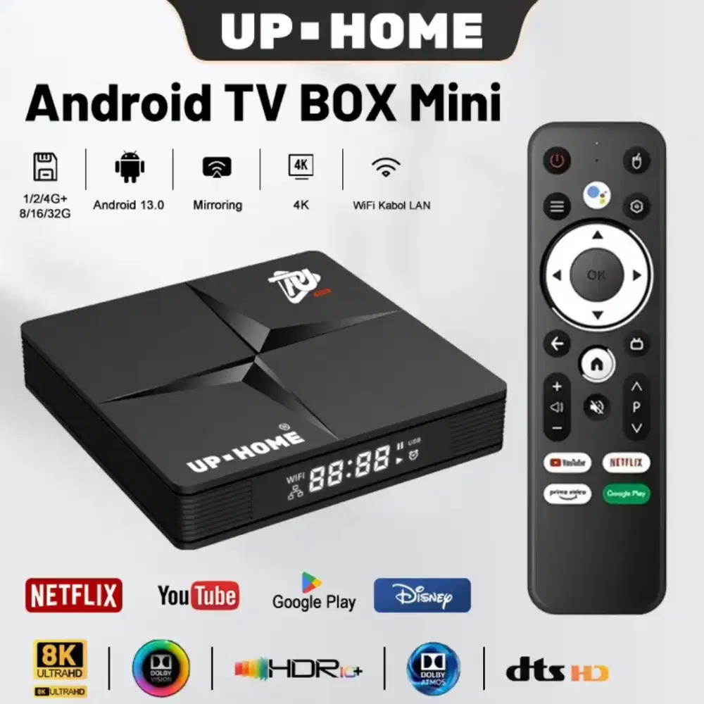 Tv android box 4k hd