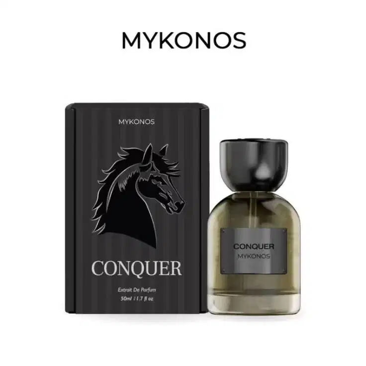 Mykonos Conquer Parfum Preloved – Kondisi Bagus, Wangi Maskulin