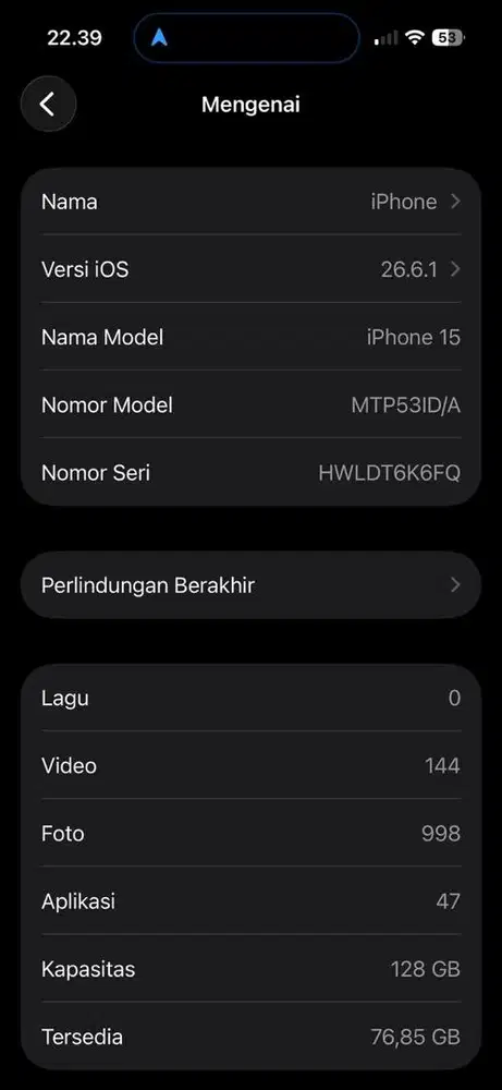 JUAL IPHON 15 128