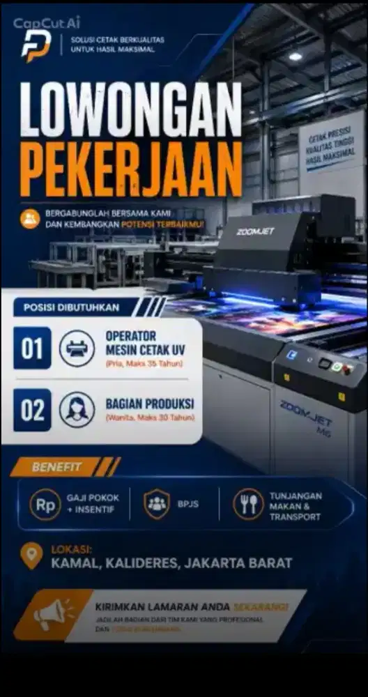 LOWONGAN KERJA UNTUK WILAYAH JAKARTA BARAT DAN BOGOR