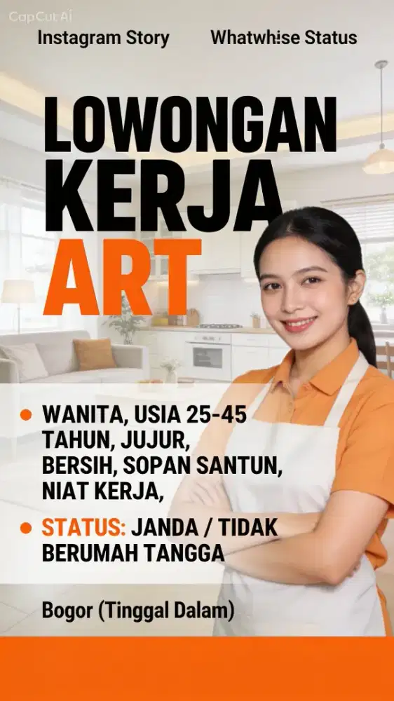 LOWONGAN KERJA UNTUK WILAYAH JAKARTA BARAT DAN BOGOR