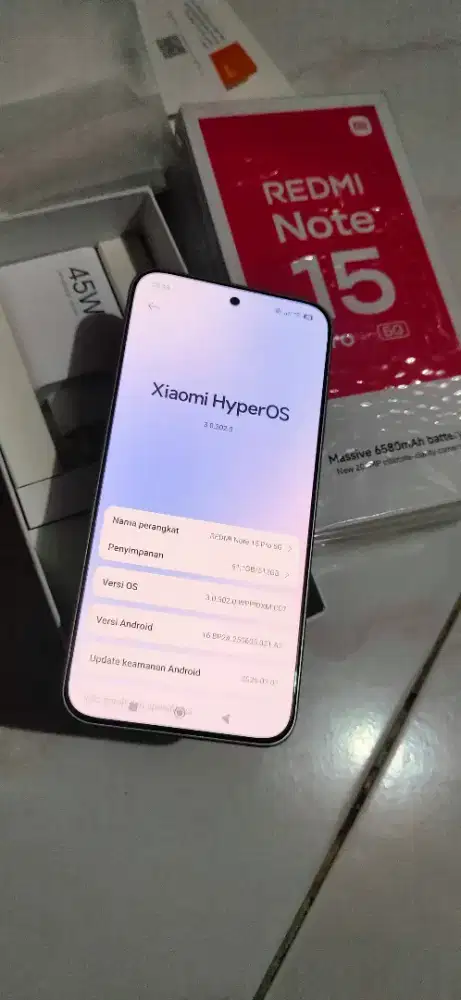 Redmi note 15 pro ram 12/512gb lengkap mulus