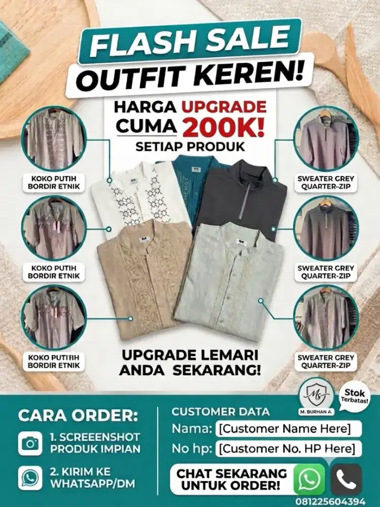 Baju muslim,dan sweater