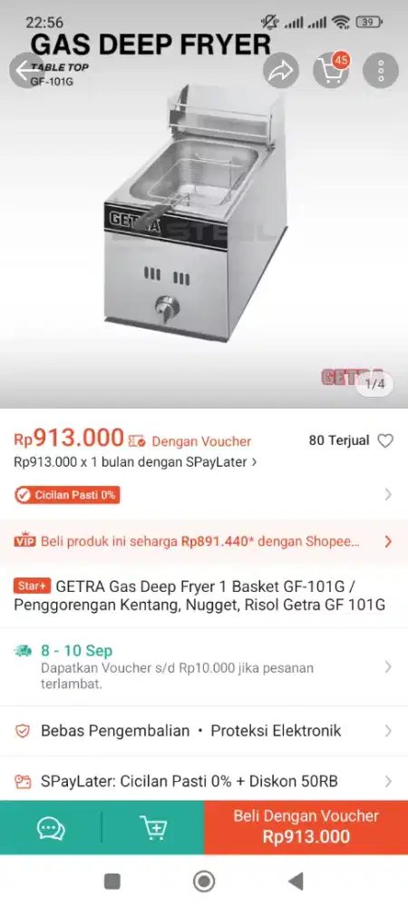 JUAL CPT DEEP FLYER GETRA 6 LITER GAS 3 BLN PAKAI