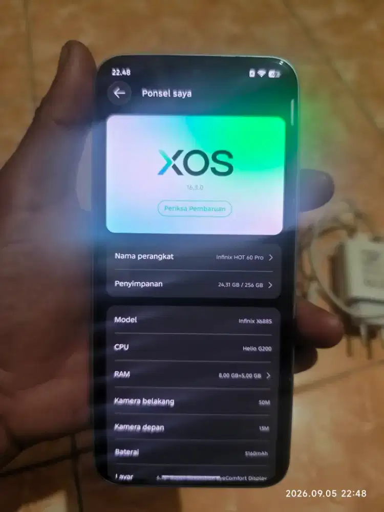 INFINIX HOT 60 PRO RAM 8+8/256