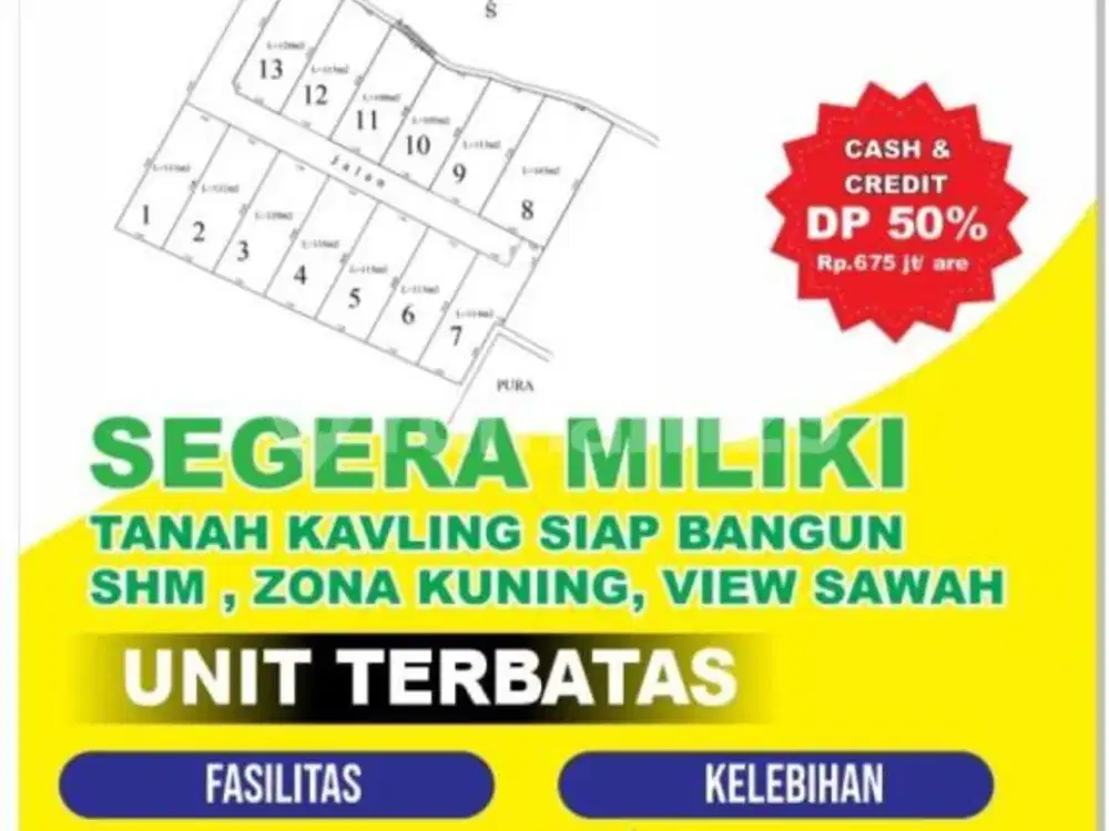 Dijual Tanah Kavling Lokasi di Buduk Mengwi