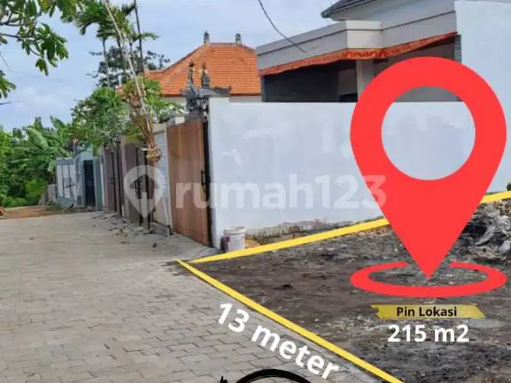 Dijual Tanah Plot Kecil Sangat Langka Kawasan Pariwisata