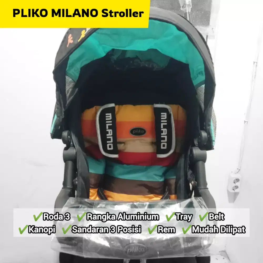 Stroller Kereta Bayi PLIKO MILANO 568 like new