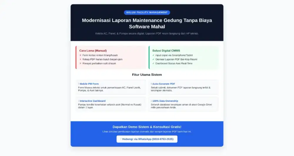 Digitalisasi Maintenance Report