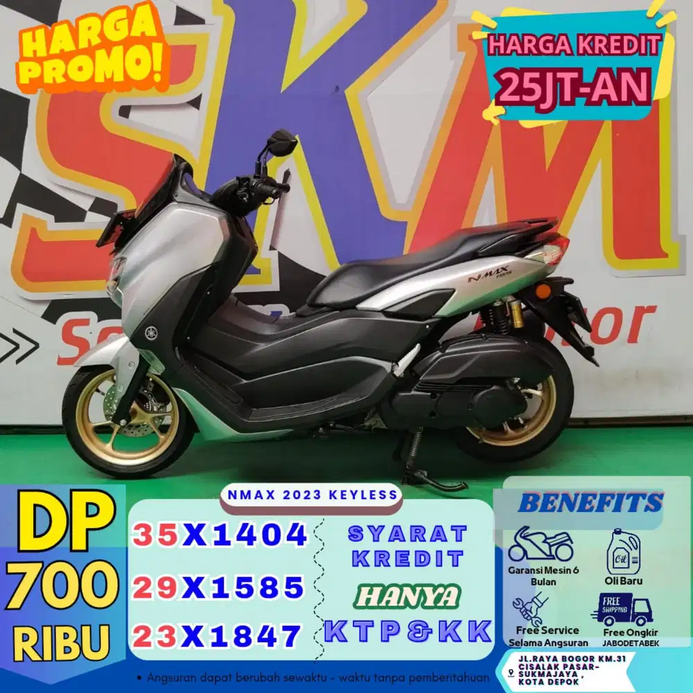 (DP 700 proses ktp&KK) NMAX 2023 cash credt