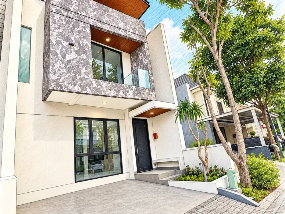DIJUAL RUMAH CITRALAND UTAMA 4KT 2LT BARU GRESS MODERN MINIMALIS DEKAT PASAR MODERN