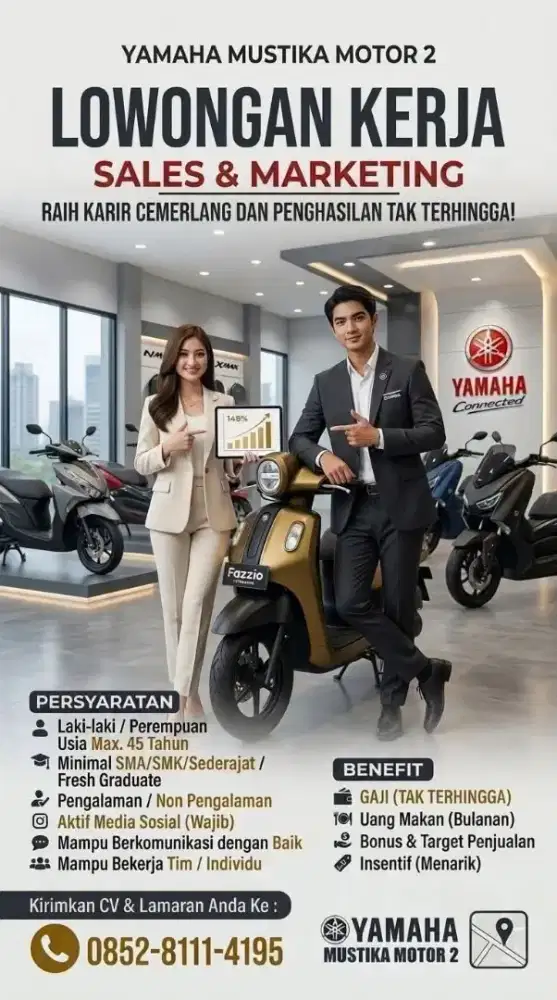 Sales & Marketing Yamaha Mustika Motor
