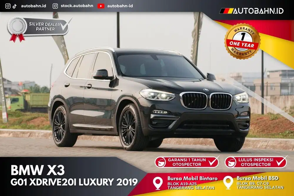 Low Ododo! BMW X3 xDrive20i Luxury G01 2019 Warranty glc200 x5 53i