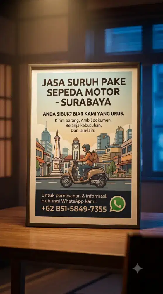 Jasa suruh mencari penumpang, antar dokumen maupun makanan