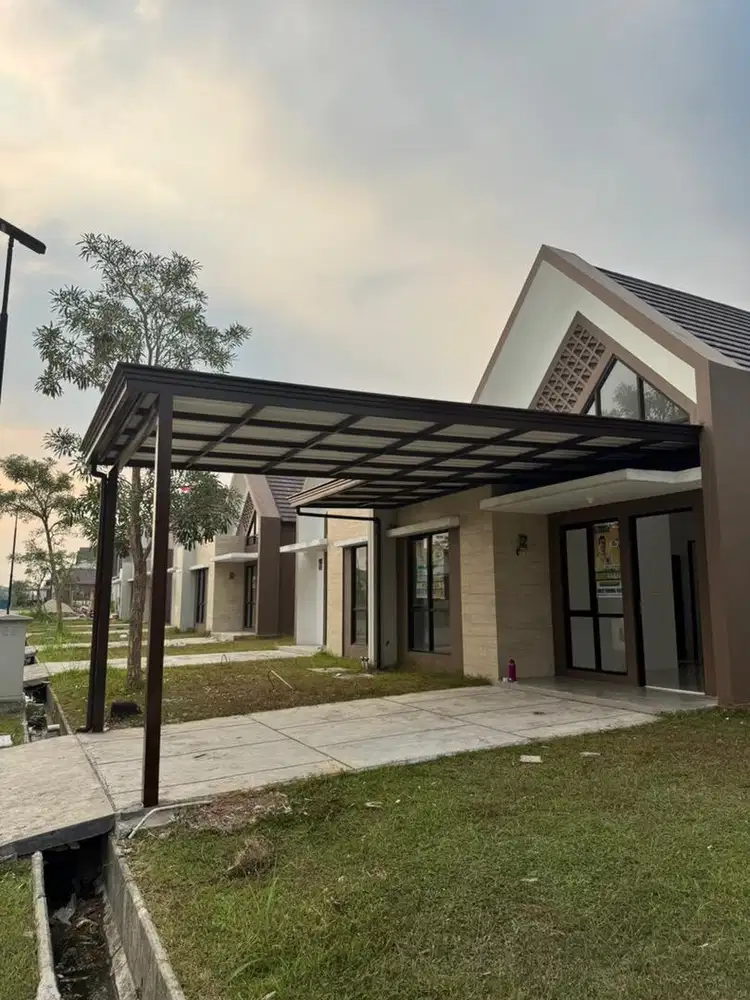 DISEWAKAN RUMAH CLUSTER ANGSANA PODOMORO TENJO 3KT + 1KM + KANOPI