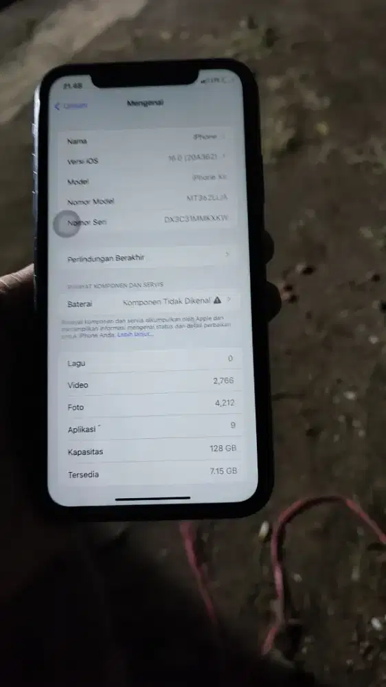 Iphone xr 128GB fullset no minus