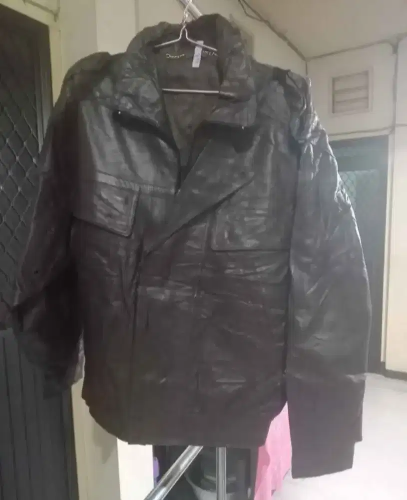Jaket kulit asli model Safari