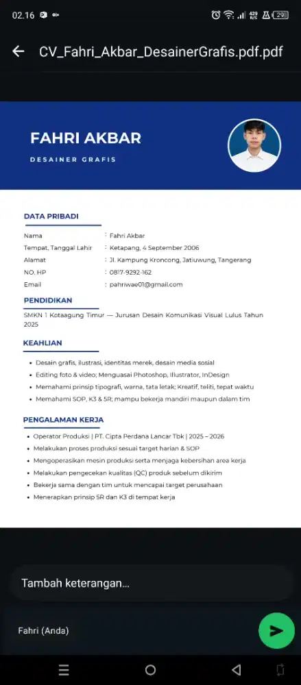 Sedang mencari pekerjaan lulusan SMK