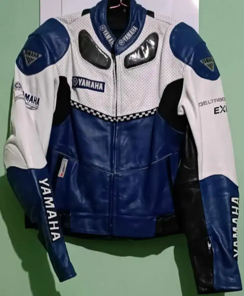Jaket kulit asli Yamaha Motor Sport USA