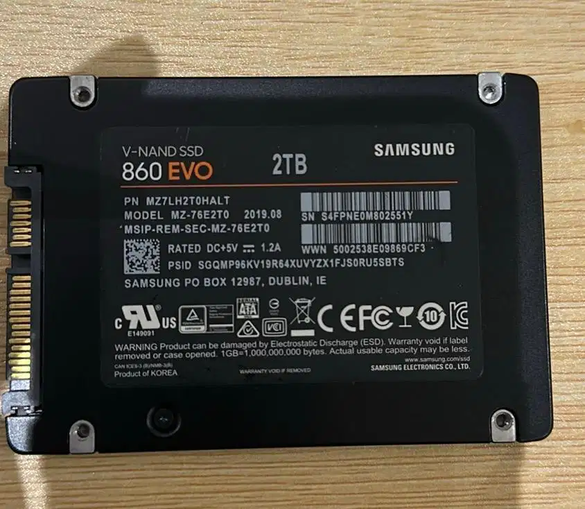 SSD Samsung 860 EVO 2tb
