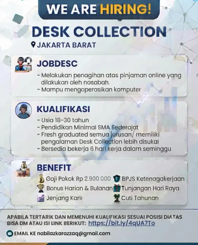 DESK COLLECTION JAKARTA, TANGERANG, BEKASI, JOGJA, DAN SOLO