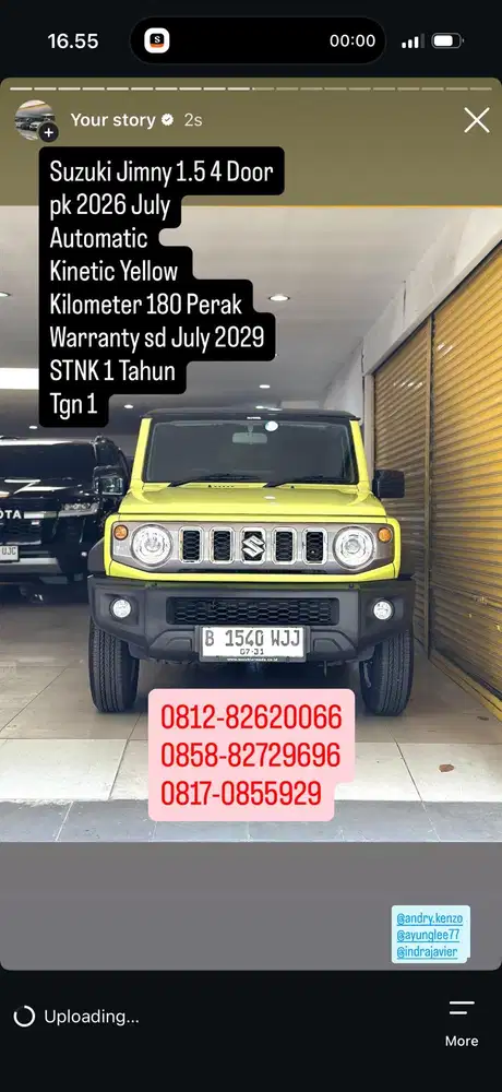 Kilometer 180 Perak 2026 Suzuki Jimny 5 Door Kuning Jimny 3 Door 2022