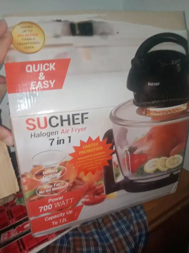 Dijual unit SUCHEF Halogen Air Fryer Oven 7 in 1 kondisi BNOB