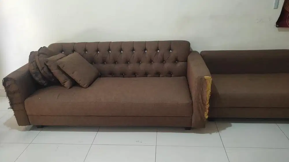 DIJUAL CEPAT SOFA RUANG TAMU + BANTAL
