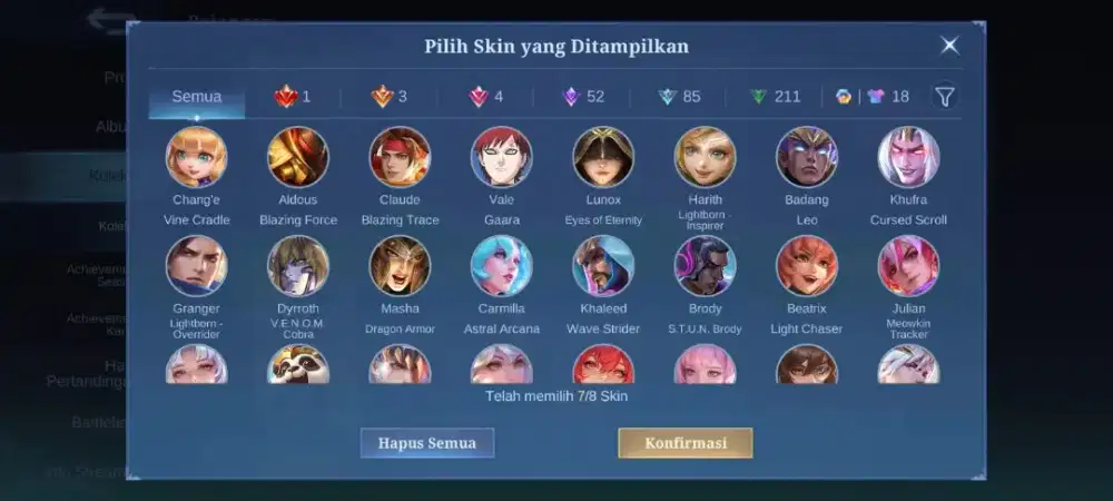 Akun. Mobile legend