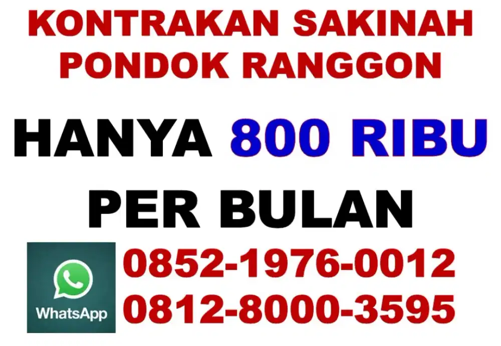 SEWA RUMAH KONTRAKAN