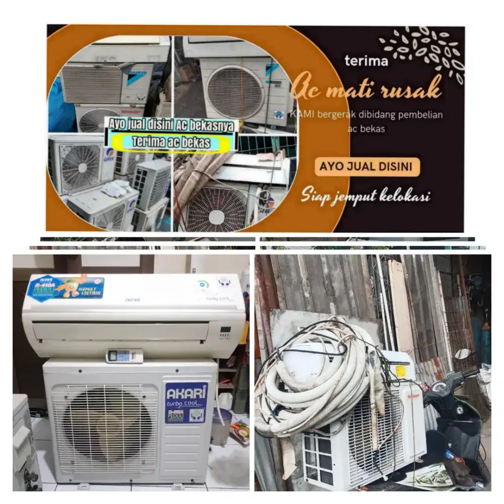 Terima ac bekas rusak