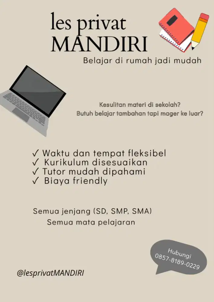 Les privat MANDIRI