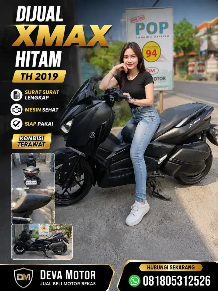 Xmax hitam 250 cc Deva motor