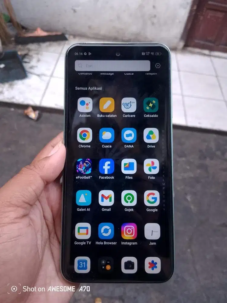 BU hp infinix hot 50i 6/128 lcd ori batere awet kamera d/b bening