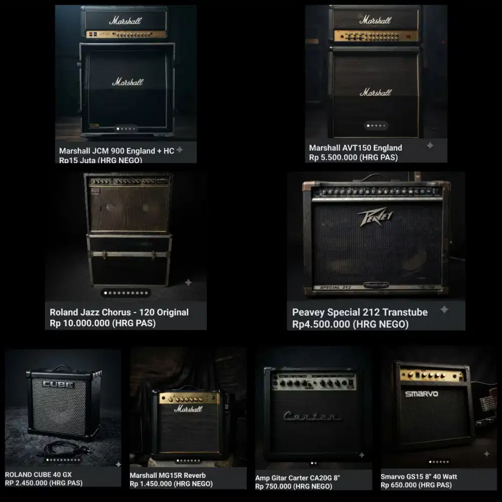 Ampli Gitar Head Cabinet dan Combo