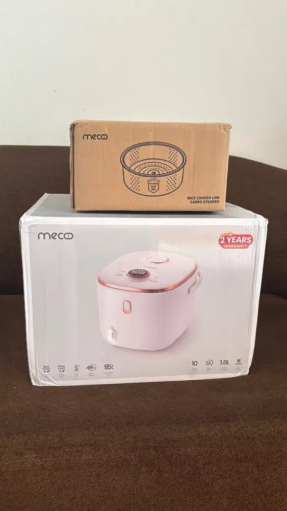 DIJUAL Rice Cooker Pro Mecoo 1.8L BARU Low Watt Warna Putih